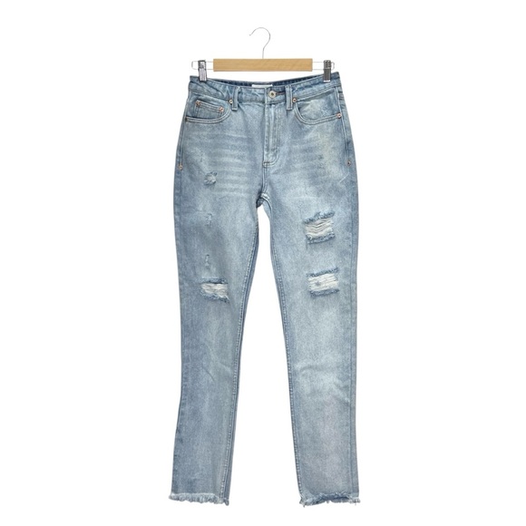NEW Dance & Marvel Distressed Light Wash Jeans Women’s Size Medium 1468 Blue New - Picture 2 of 9